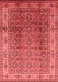 Oriental Red Industrial Area Rugs