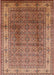 Machine Washable Industrial Modern Sandy Brown Rug, wshurb3240