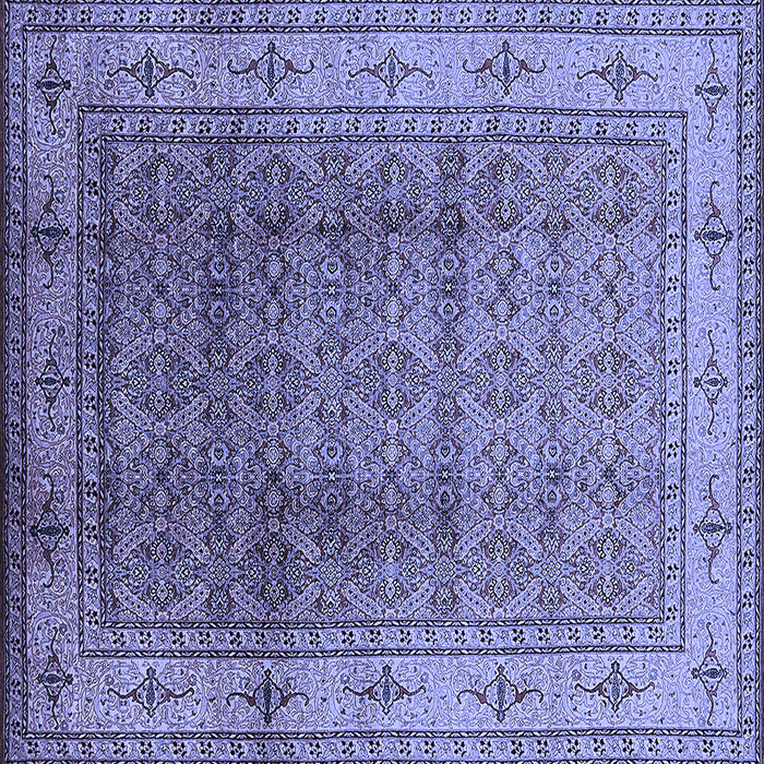 Square Oriental Blue Industrial Rug, urb3240blu