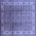 Square Oriental Blue Industrial Rug, urb3240blu