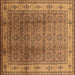 Square Oriental Brown Industrial Rug, urb3240brn