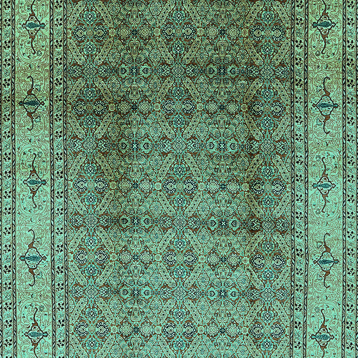Oriental Turquoise Industrial Rug, urb3240turq