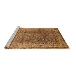 Sideview of Machine Washable Oriental Brown Industrial Rug, wshurb3240brn