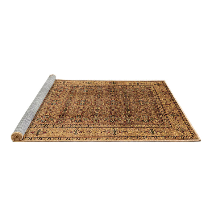 Sideview of Machine Washable Oriental Brown Industrial Rug, wshurb3240brn