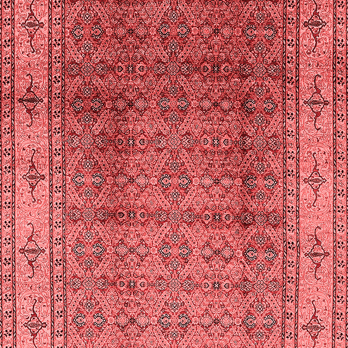 Machine Washable Oriental Red Industrial Rug, wshurb3240red