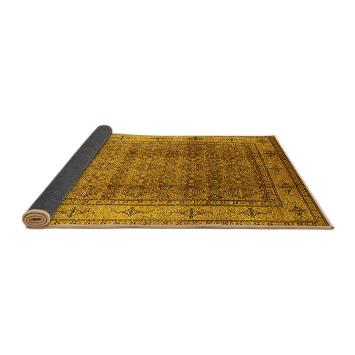 Sideview of Oriental Yellow Industrial Rug, urb3240yw