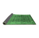 Sideview of Oriental Emerald Green Industrial Rug, urb3240emgrn