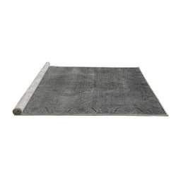 Sideview of Machine Washable Oriental Gray Industrial Rug, wshurb3241gry
