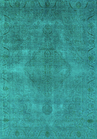 Oriental Turquoise Industrial Rug, urb3241turq