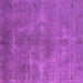 Square Machine Washable Oriental Pink Industrial Rug, wshurb3241pnk