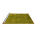 Sideview of Machine Washable Oriental Yellow Industrial Rug, wshurb3241yw