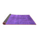 Sideview of Oriental Purple Industrial Rug, urb3241pur