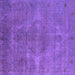 Square Oriental Purple Industrial Rug, urb3241pur