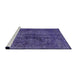 Sideview of Machine Washable Industrial Modern Purple Rug, wshurb3242