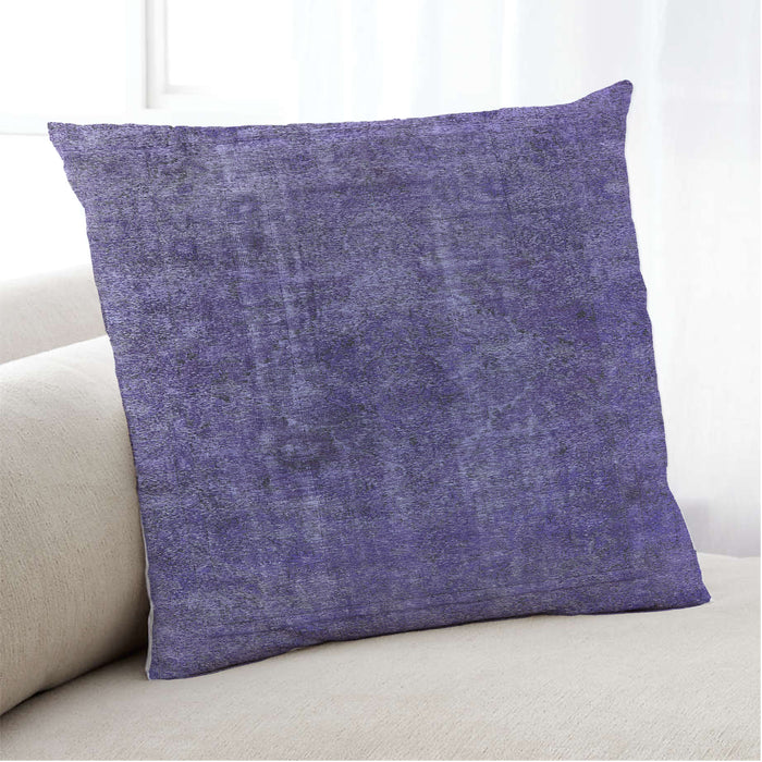 Lifestyle Image of Mid-Century Modern Urban Square Purple Throw Pillow, 18 inch by 18 inch, pwurb3242
