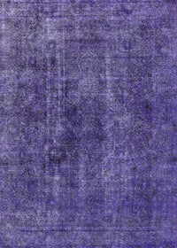 Machine Washable Industrial Modern Purple Rug, wshurb3242