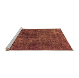 Sideview of Machine Washable Oriental Orange Industrial Area Rugs, wshurb3242org