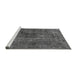 Sideview of Machine Washable Oriental Gray Industrial Rug, wshurb3242gry