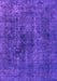 Machine Washable Oriental Purple Industrial Area Rugs, wshurb3242pur