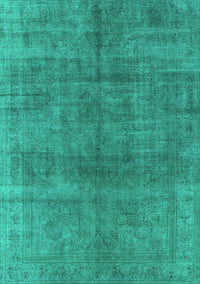 Oriental Turquoise Industrial Rug, urb3243turq