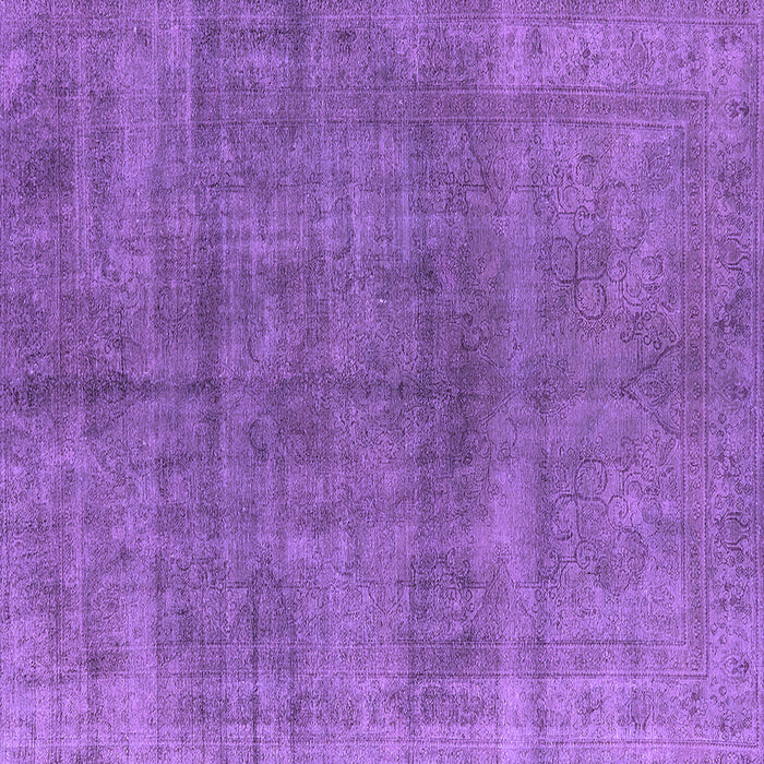 Square Oriental Purple Industrial Rug, urb3243pur