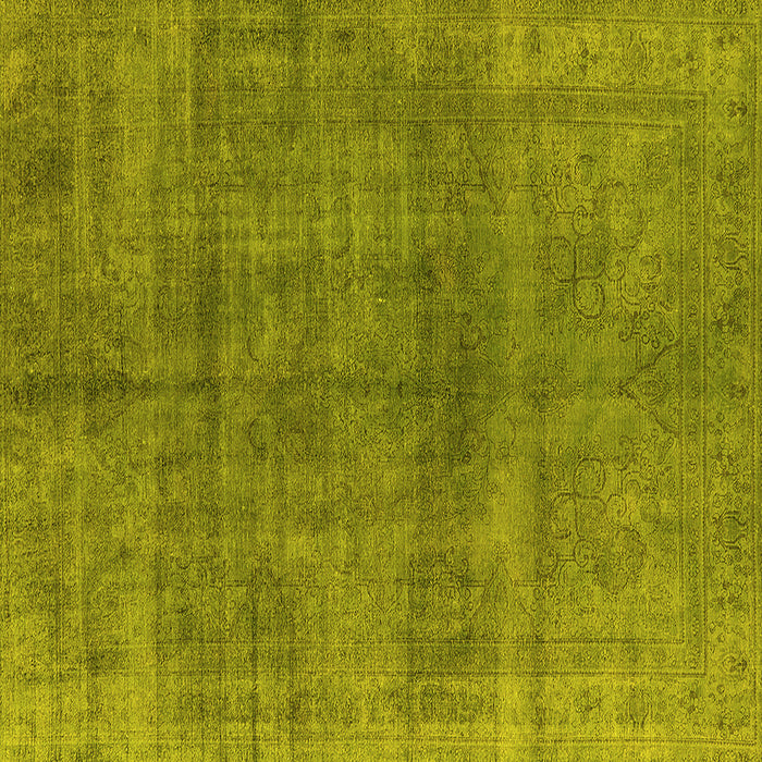 Square Oriental Yellow Industrial Rug, urb3243yw