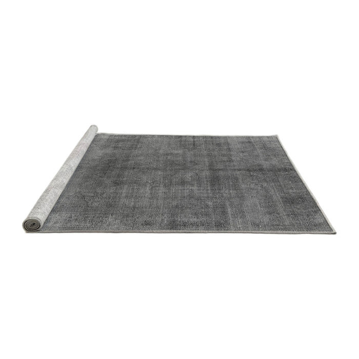 Sideview of Machine Washable Oriental Gray Industrial Rug, wshurb3243gry