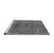 Sideview of Machine Washable Oriental Gray Industrial Rug, wshurb3243gry
