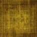 Square Oriental Yellow Industrial Rug, urb3244yw