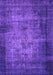 Machine Washable Oriental Purple Industrial Area Rugs, wshurb3244pur