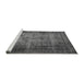 Sideview of Machine Washable Oriental Gray Industrial Rug, wshurb3244gry