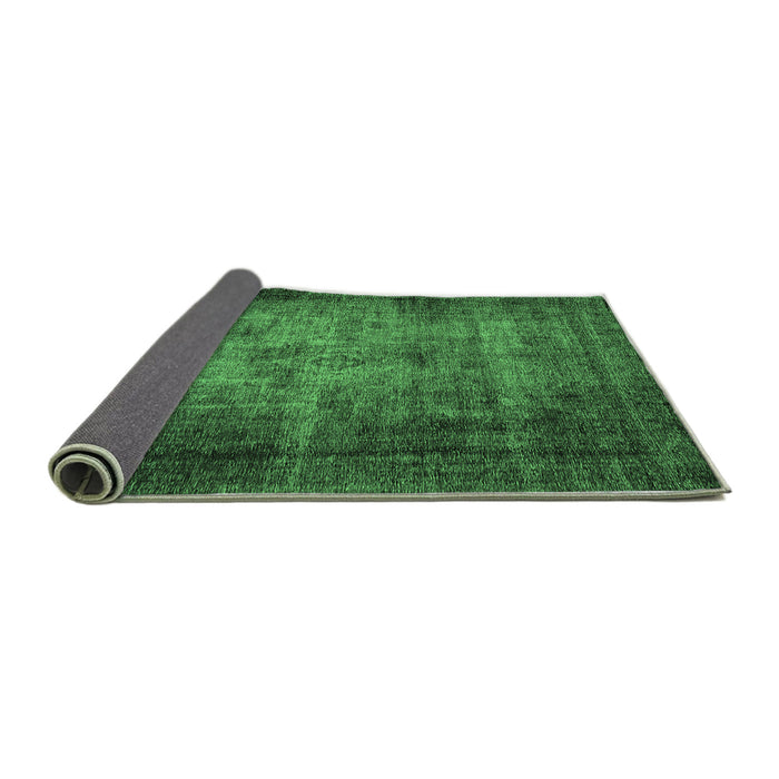 Sideview of Oriental Emerald Green Industrial Rug, urb3244emgrn