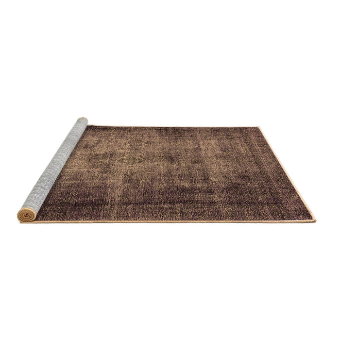 Sideview of Machine Washable Oriental Brown Industrial Rug, wshurb3244brn