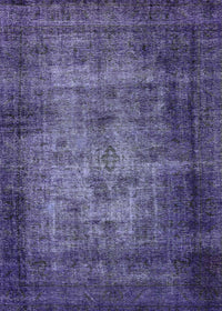 Machine Washable Industrial Modern Periwinkle Purple Rug, wshurb3244