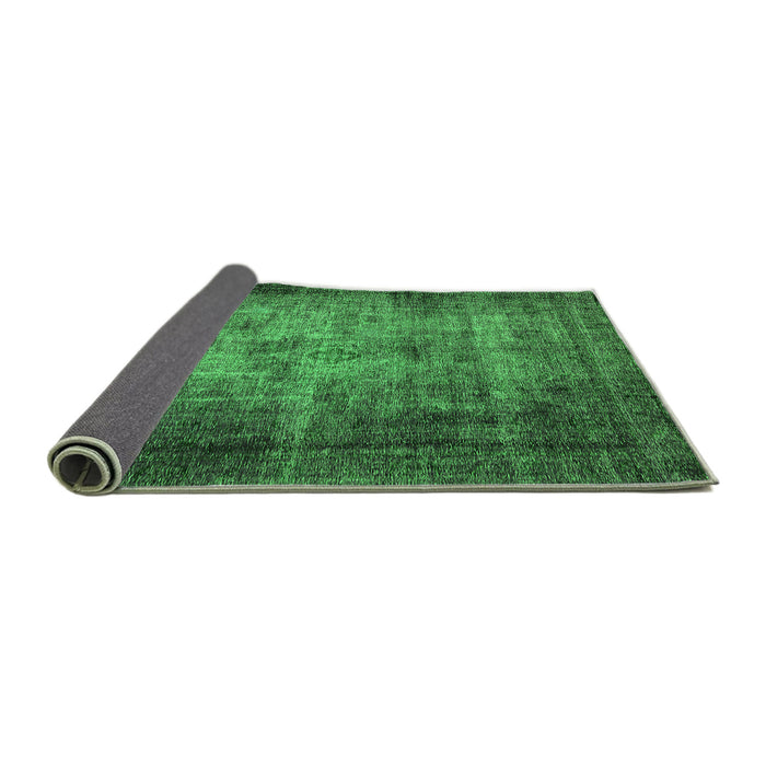 Sideview of Oriental Green Industrial Rug, urb3244grn