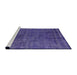 Sideview of Machine Washable Industrial Modern Amethyst Purple Rug, wshurb3245