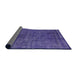 Sideview of Mid-Century Modern Purple Oriental Rug, urb3245