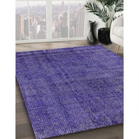 Mid-Century Modern Purple Oriental Rug, urb3245