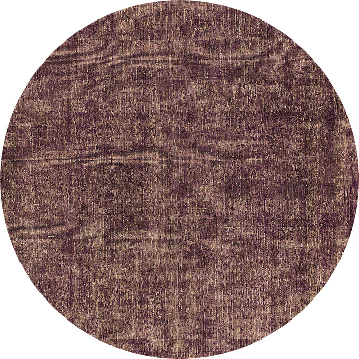 Round Machine Washable Oriental Brown Industrial Rug, wshurb3245brn