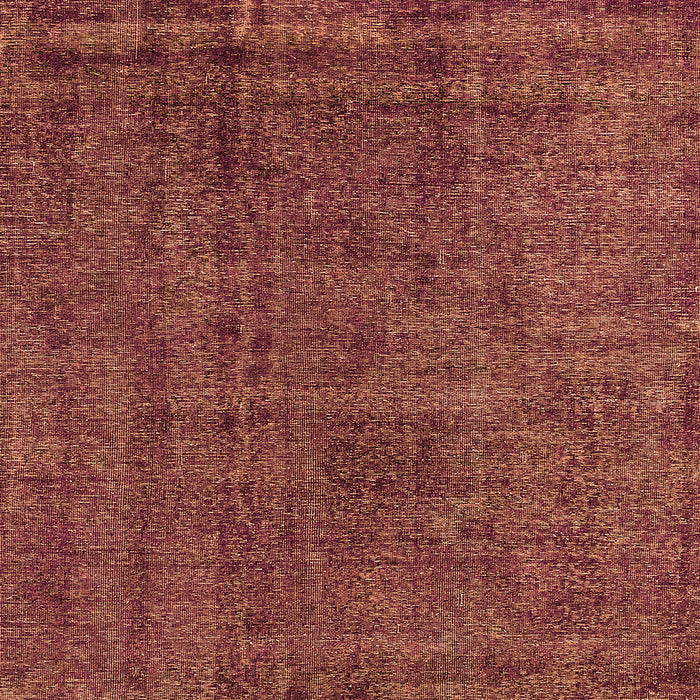 Square Machine Washable Oriental Orange Industrial Area Rugs, wshurb3245org