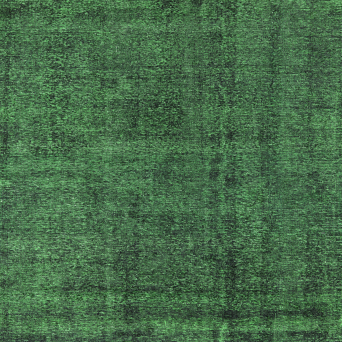 Square Oriental Green Industrial Rug, urb3245grn