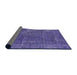 Sideview of Mid-Century Modern Purple Oriental Rug, urb3246