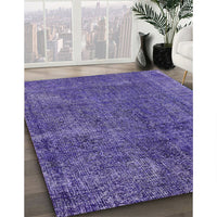 Mid-Century Modern Purple Oriental Rug, urb3246