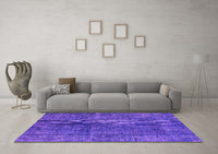 Machine Washable Oriental Purple Industrial Rug, wshurb3246pur