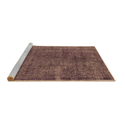 Sideview of Machine Washable Oriental Brown Industrial Rug, wshurb3246brn