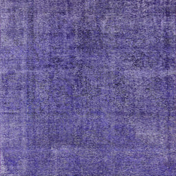 Square Mid-Century Modern Purple Oriental Rug, urb3246
