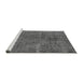 Sideview of Machine Washable Oriental Gray Industrial Rug, wshurb3246gry