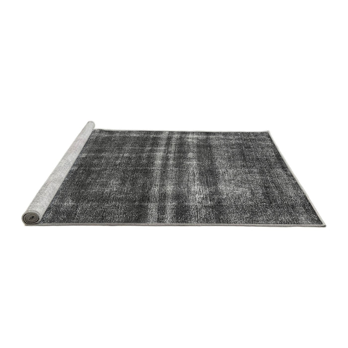 Sideview of Machine Washable Oriental Gray Industrial Rug, wshurb3247gry