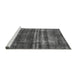 Sideview of Machine Washable Oriental Gray Industrial Rug, wshurb3247gry