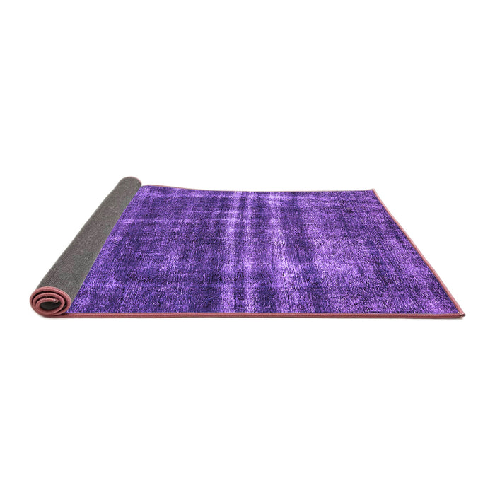 Sideview of Oriental Purple Industrial Rug, urb3247pur